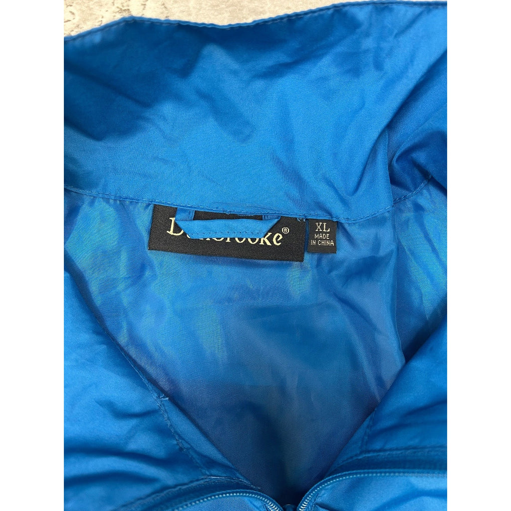 Vintage Detroit Lions NFL Embroidered Full Zip Nylon Windbreaker Jacket Size XL