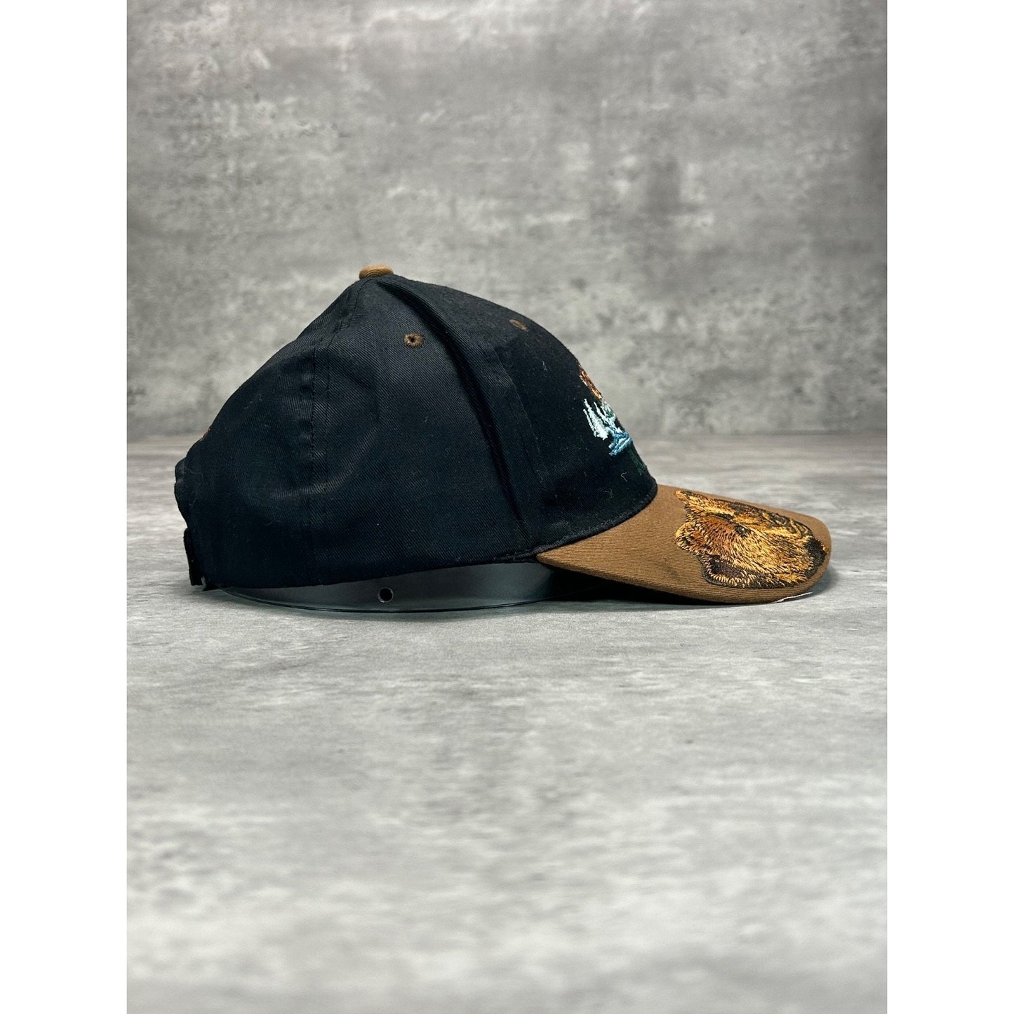 Vintage 90s Alaska Embroidered Bear Graphic Destination Strapback Hat OSFA