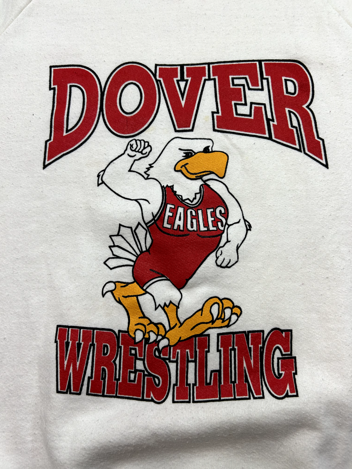 Vintage 80s/90s Dover Eagles Wrestling Collegiate Graphic Sweatshirt Size Medium