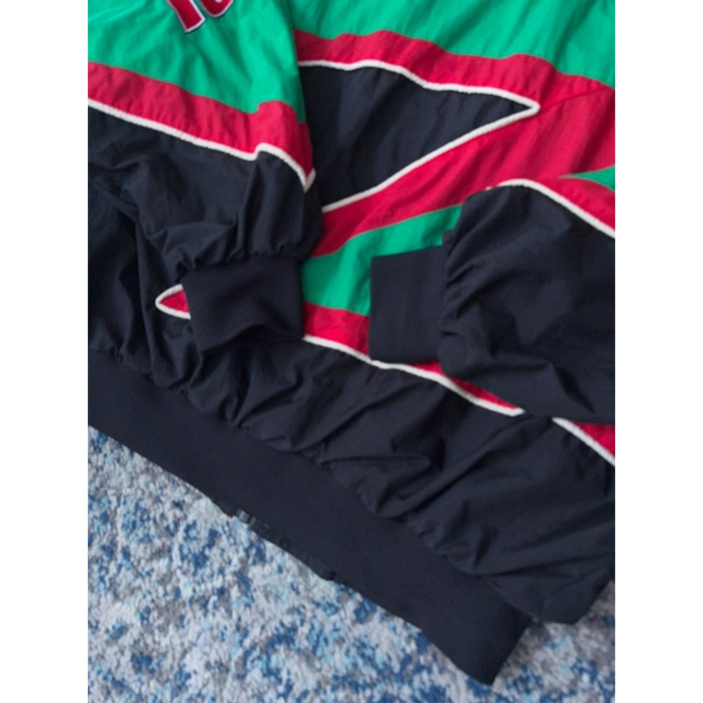 Vintage Bobby Labonte #18 Nascar Interstate Batteries Windbreaker Jacket Size XL