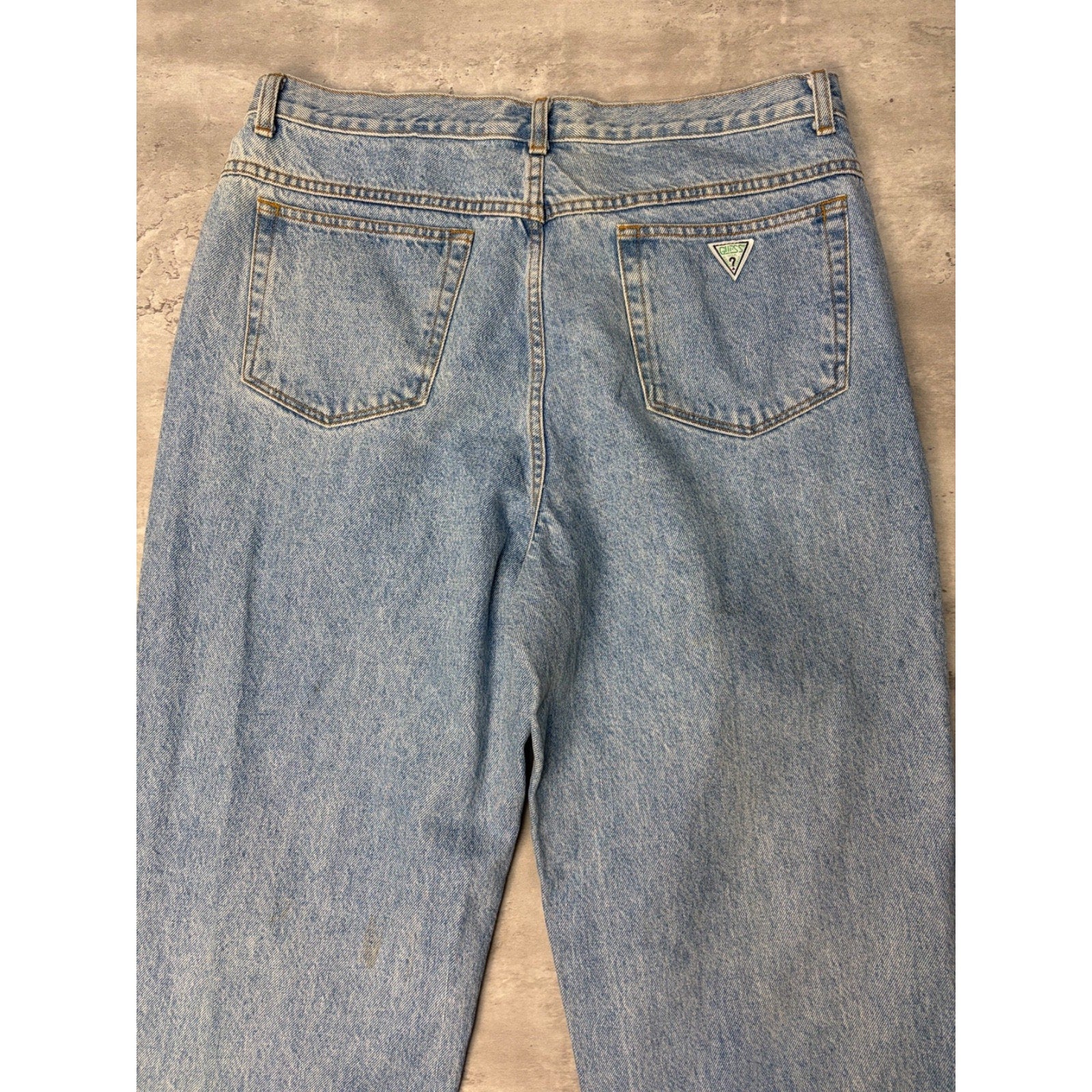 Vintage 90s Guess Jeans Light Wash Denim Pants Size 36