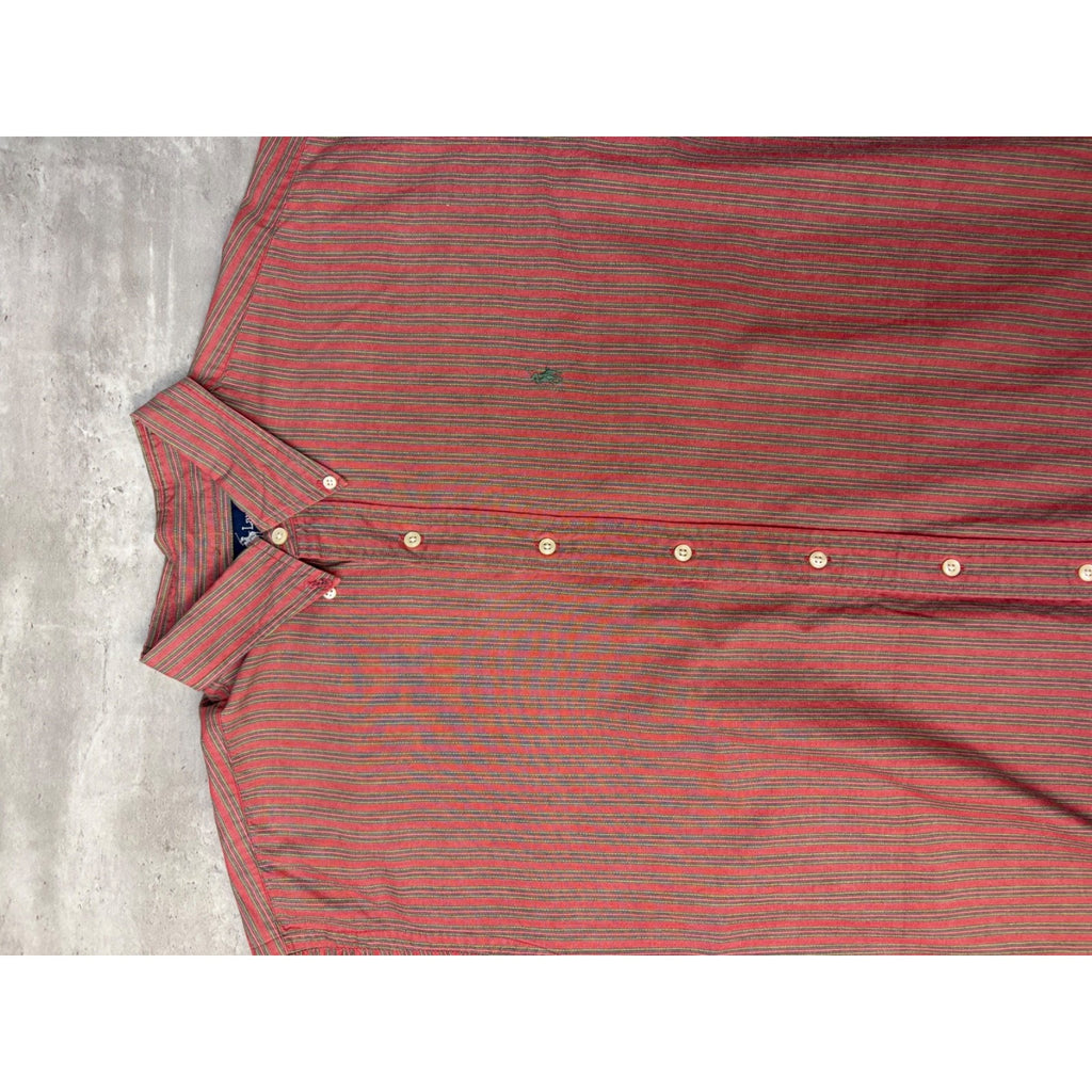 Vintage Polo Ralph Lauren Embroidered Pony Cropped Button Up Shirt Size XL