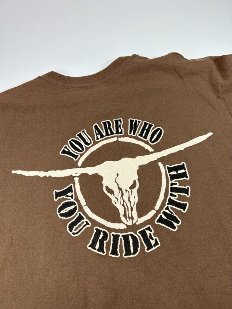 Vintage 90s Brooks & Dunn You Are Who You Ride With Country Music T-Shirt Sz XL