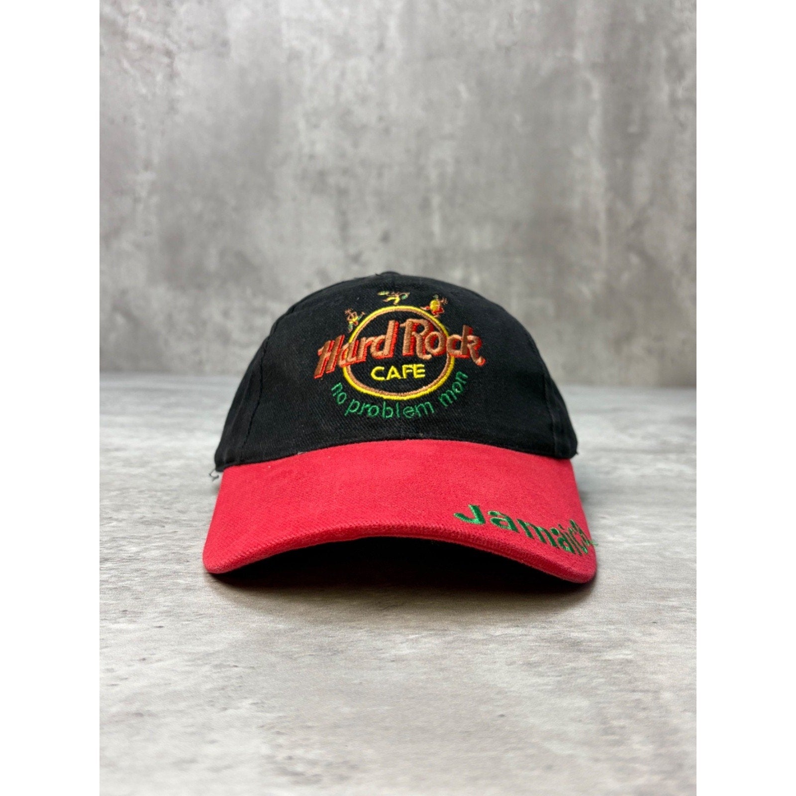 Vintage Hard Rock Cafe Jamaica No Problem Mon Strapback Hat OSFA