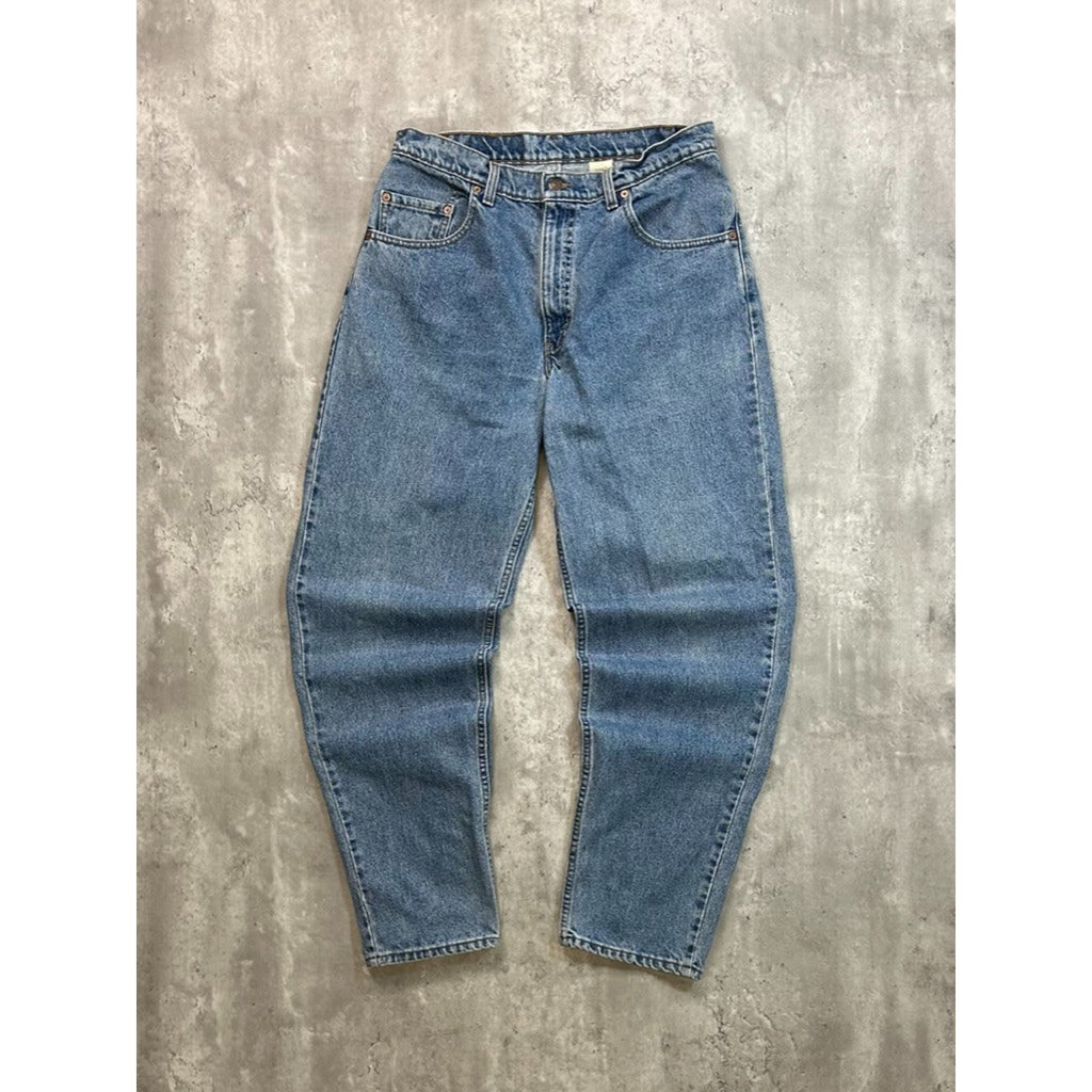 Vintage 90s Levis 550 Red Tab Relaxed Fit Medium Wash Denim Pants Size 33