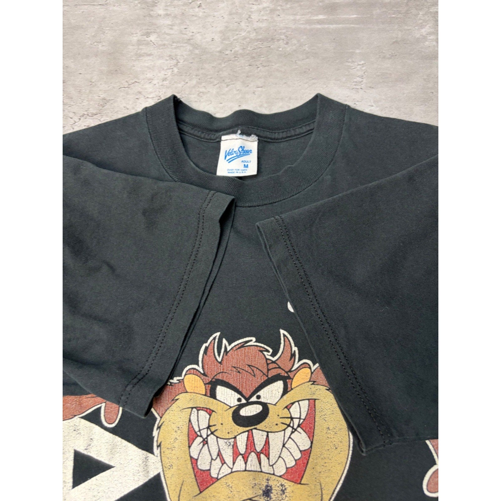 1992 Looney Tunes Taz California Cartoon Graphic Destination T-Shirt Size Medium