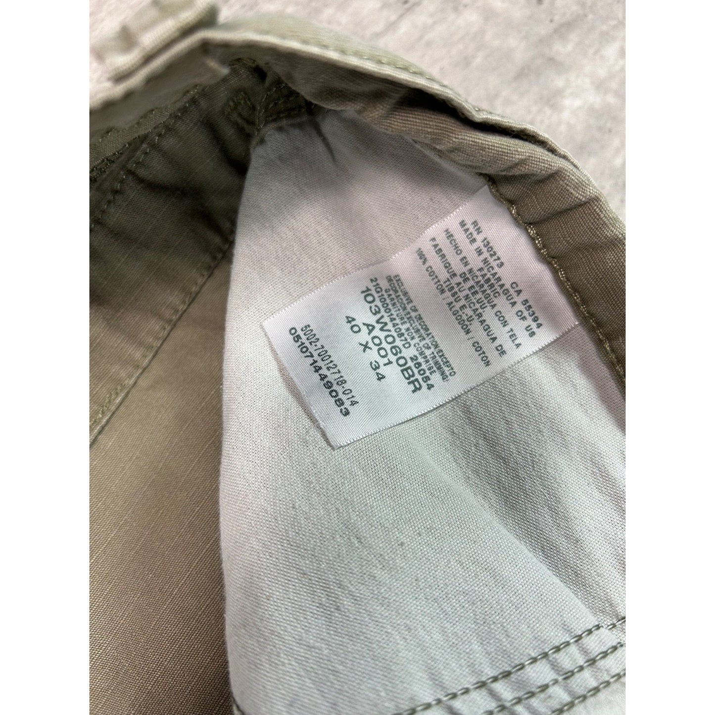 Vintage Wrangler Riggs Canvas Ripstop Double Knee Cargo Pants Size 41