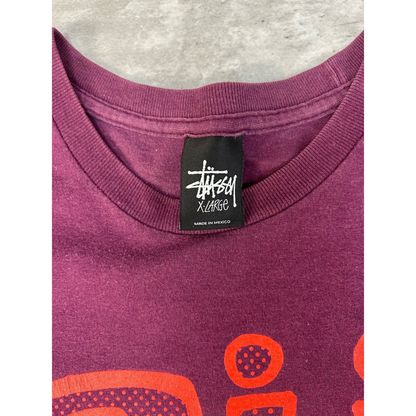 Vintage Stussy Cartoon Spellout Graphic T-Shirt Size XL