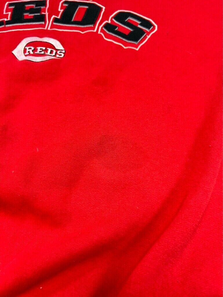 Vintage Cincinnati Reds MLB Embroidered Spellout Sweatshirt Size 2XL