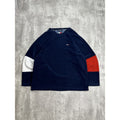 Vintage Tommy Jeans Embroidered Logo Pullover Fleece Sweatshirt Size 2XL