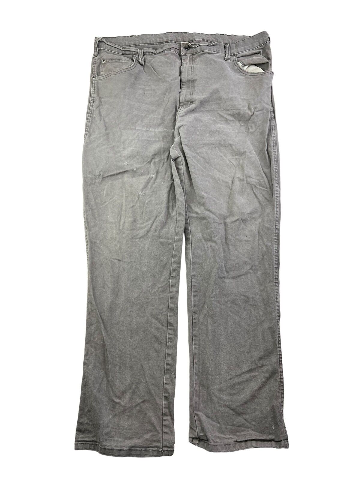 Dickies Canvas Workwear Relaxed Fit Carpenter Pants Size 40 Gray