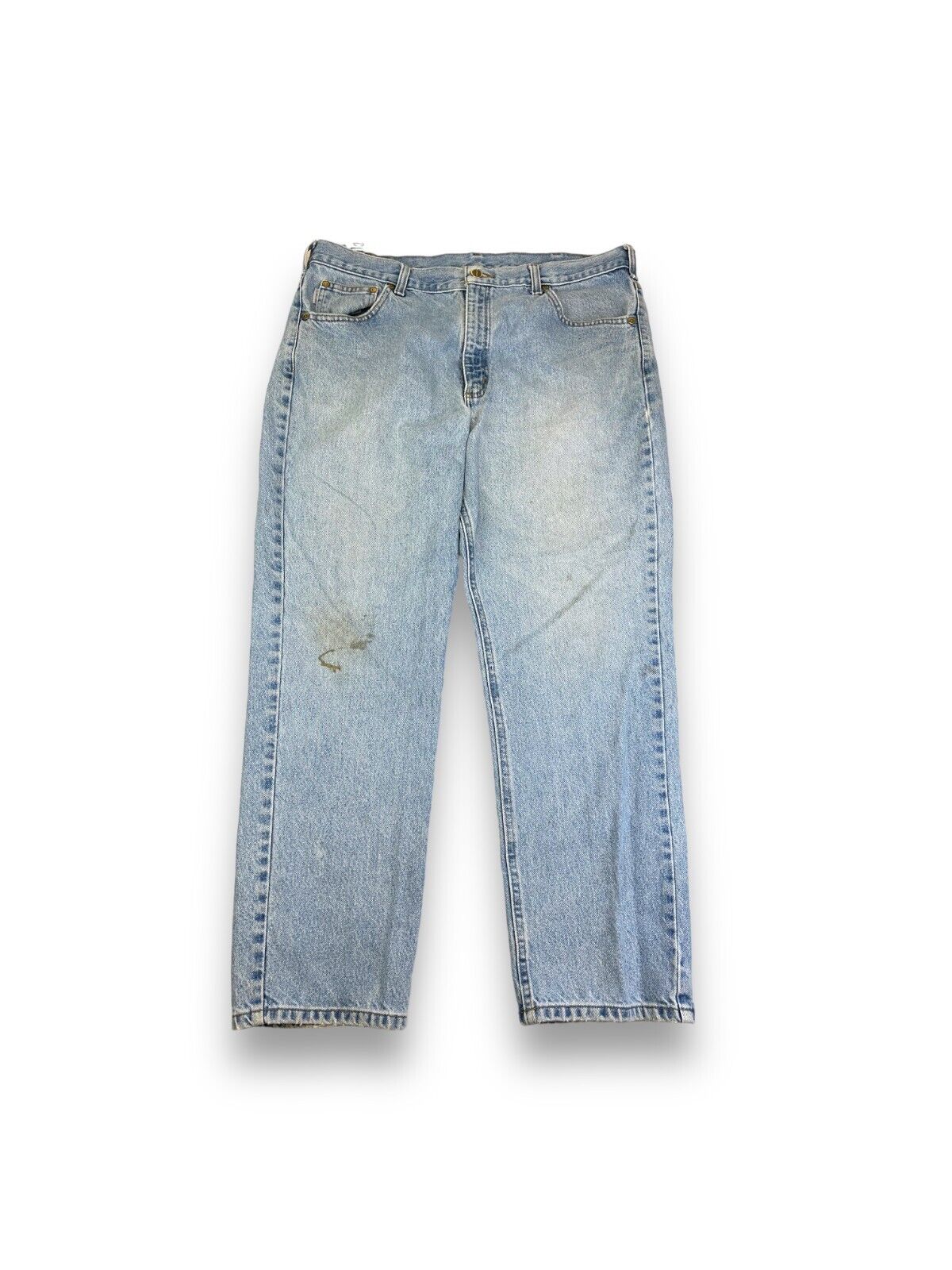 Vintage Carhartt Traditional Fit Light Wash Denim Workwear Pants Size 38W