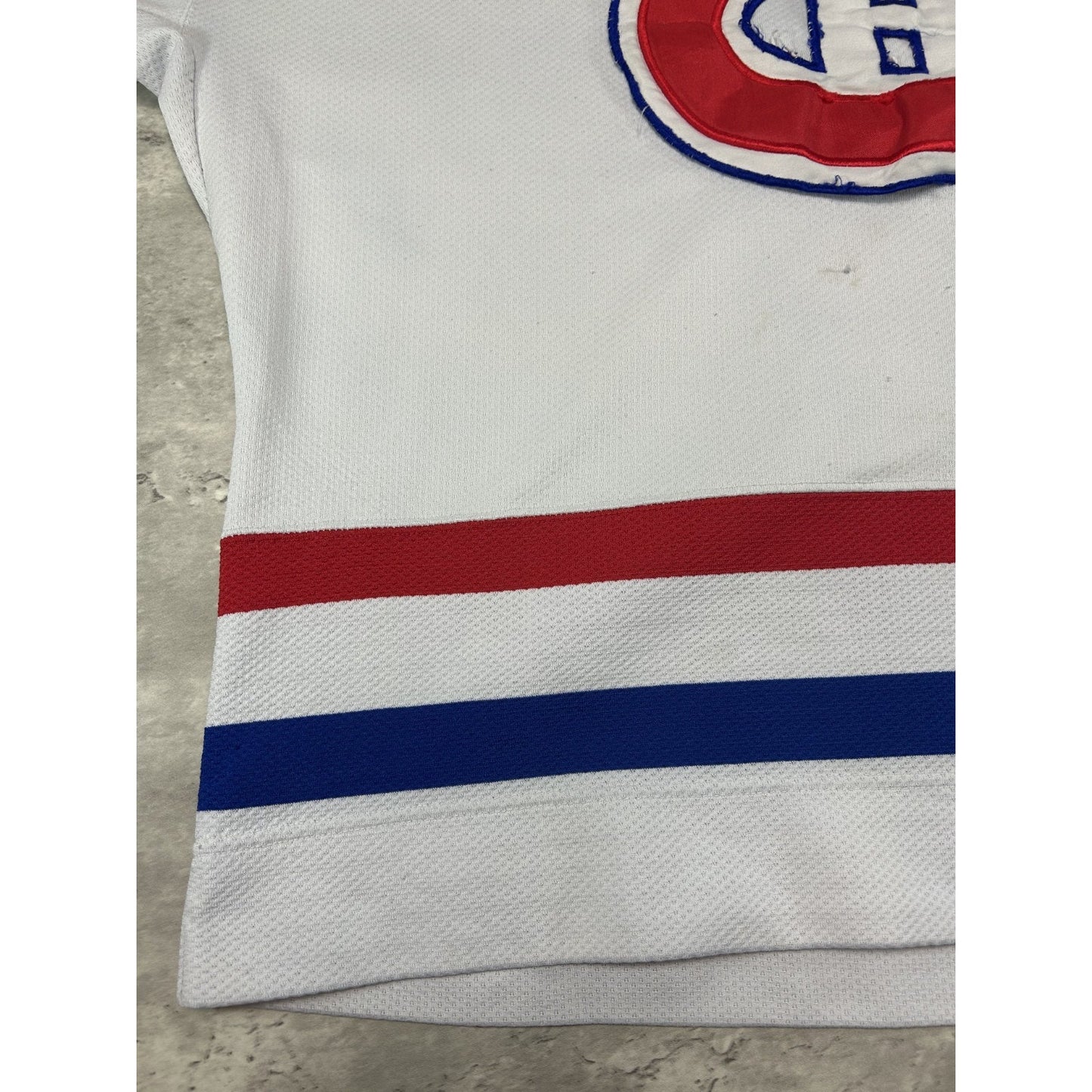 Vintage 90s Saka Koivu #11 Montreal Canadiens NHL Starter Hockey Jersey Size XL