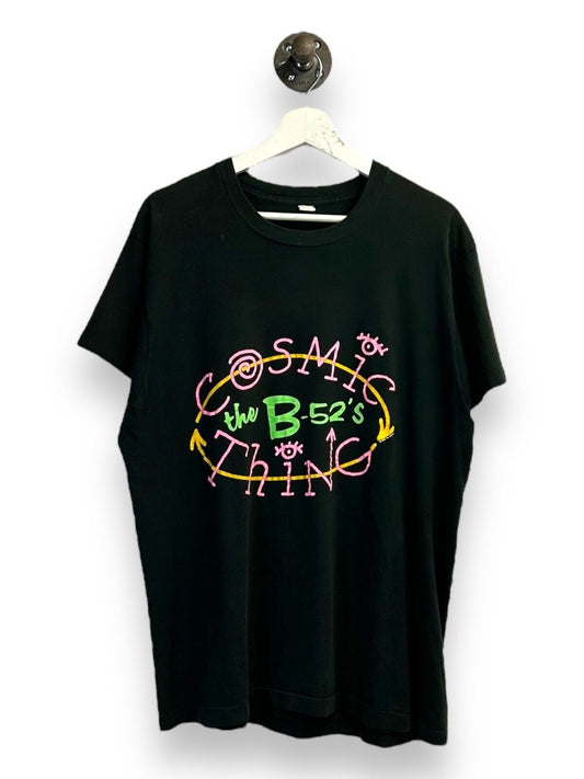 Vintage 1989 The B-52s Cosmic Thing Tour Graphic T-Shirt Size Large