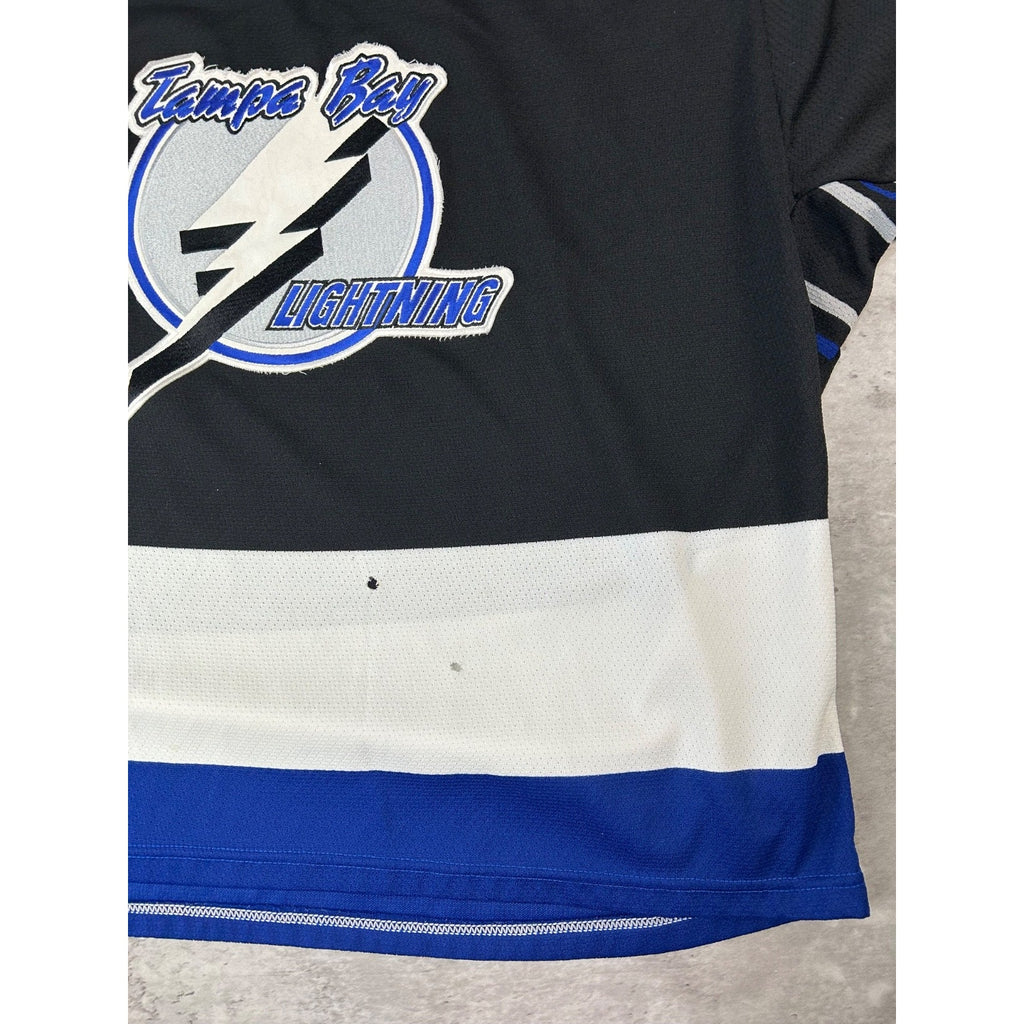 Vintage 90s Tampa Bay Lightning NHL Stitched CCM Maska Hockey Jersey Size XL