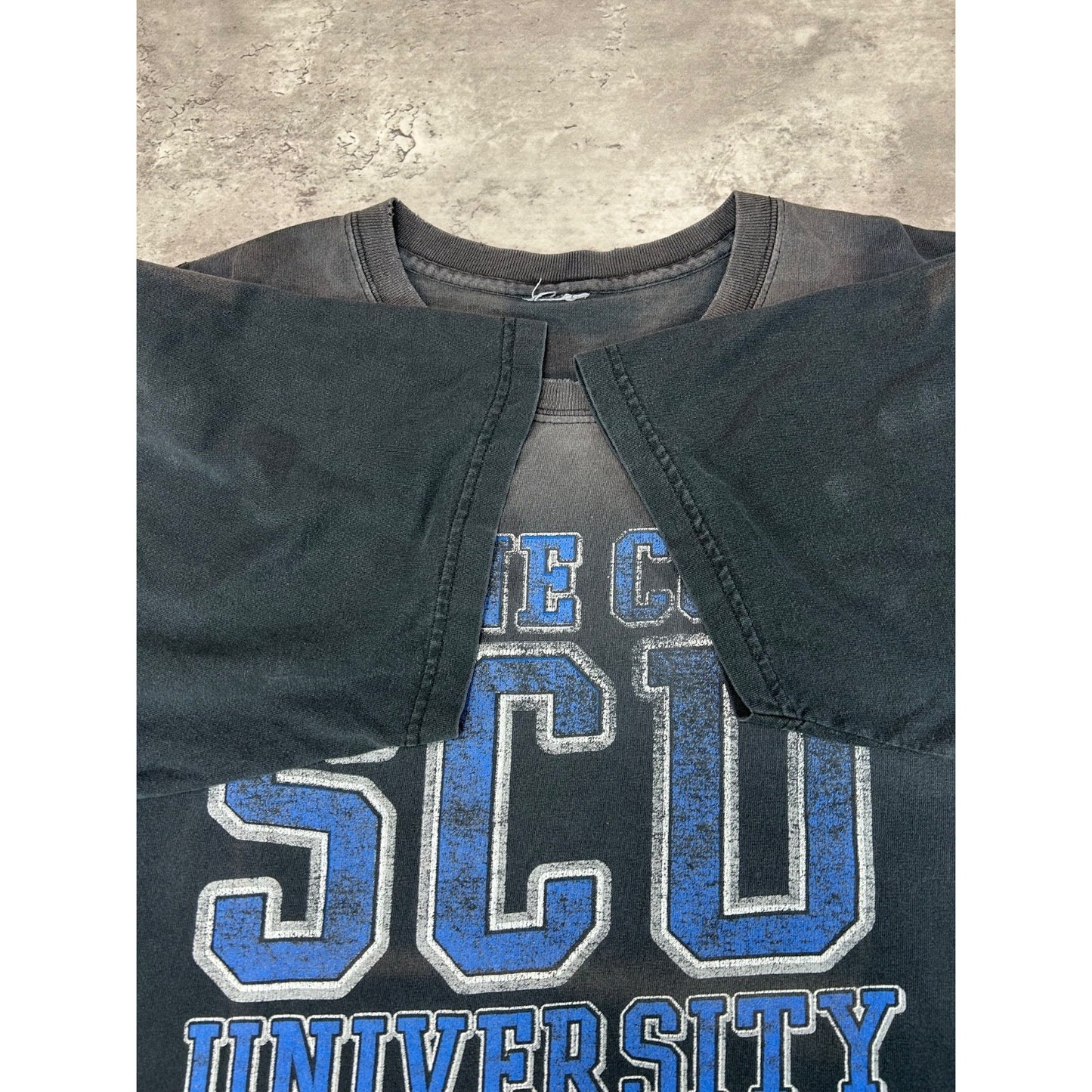Vintage 1998 WWF Steve Austin Stone Cold University Spellout T-Shirt Size XL