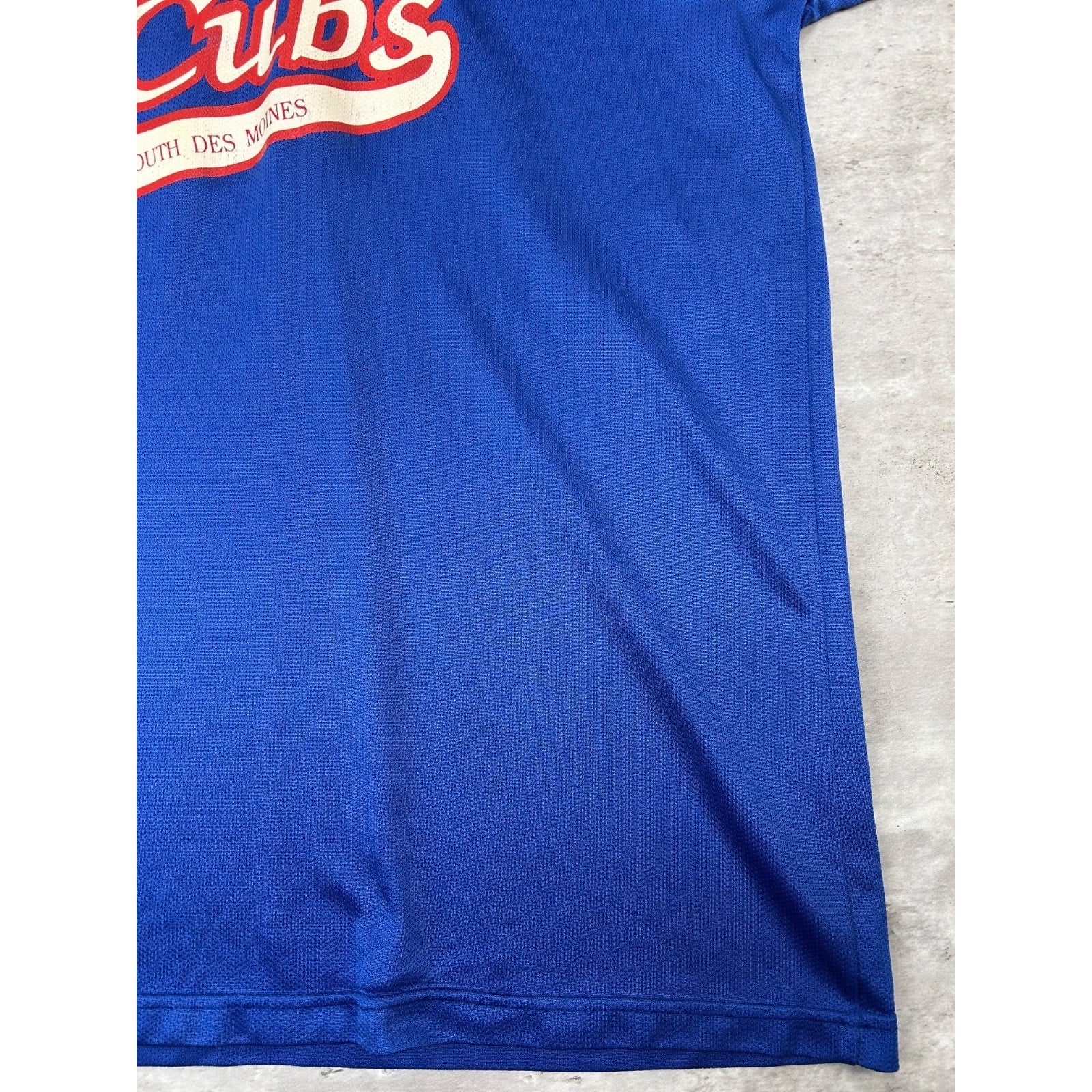 Vintage 80s South Des Moines Cubs #18 Stitched Baseball Jersey Size XL
