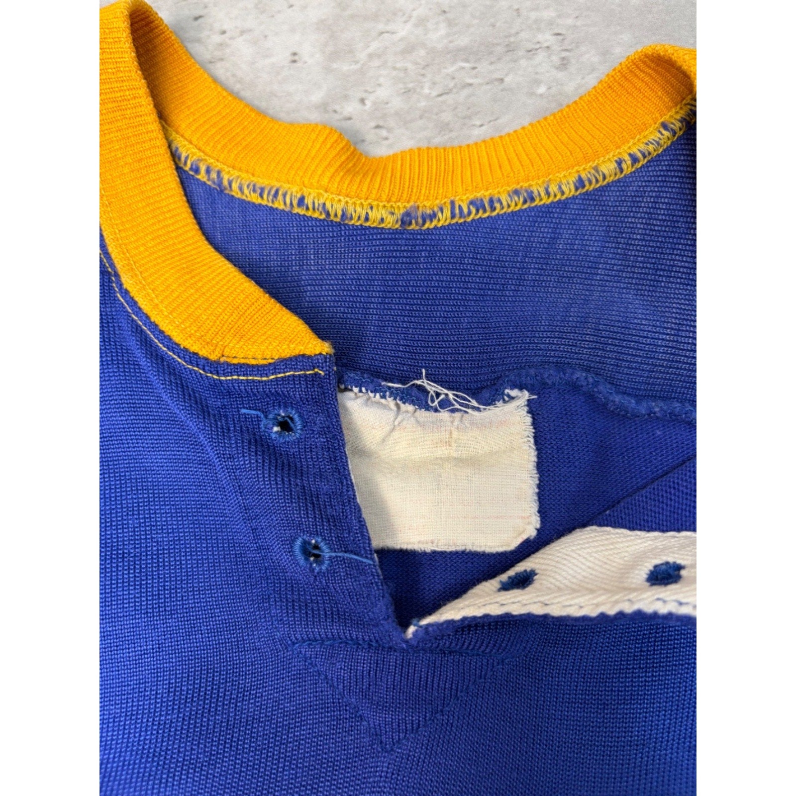 Vintage 70s/80s 69ers Stitched Two Tone Hockey Jersey Size XL