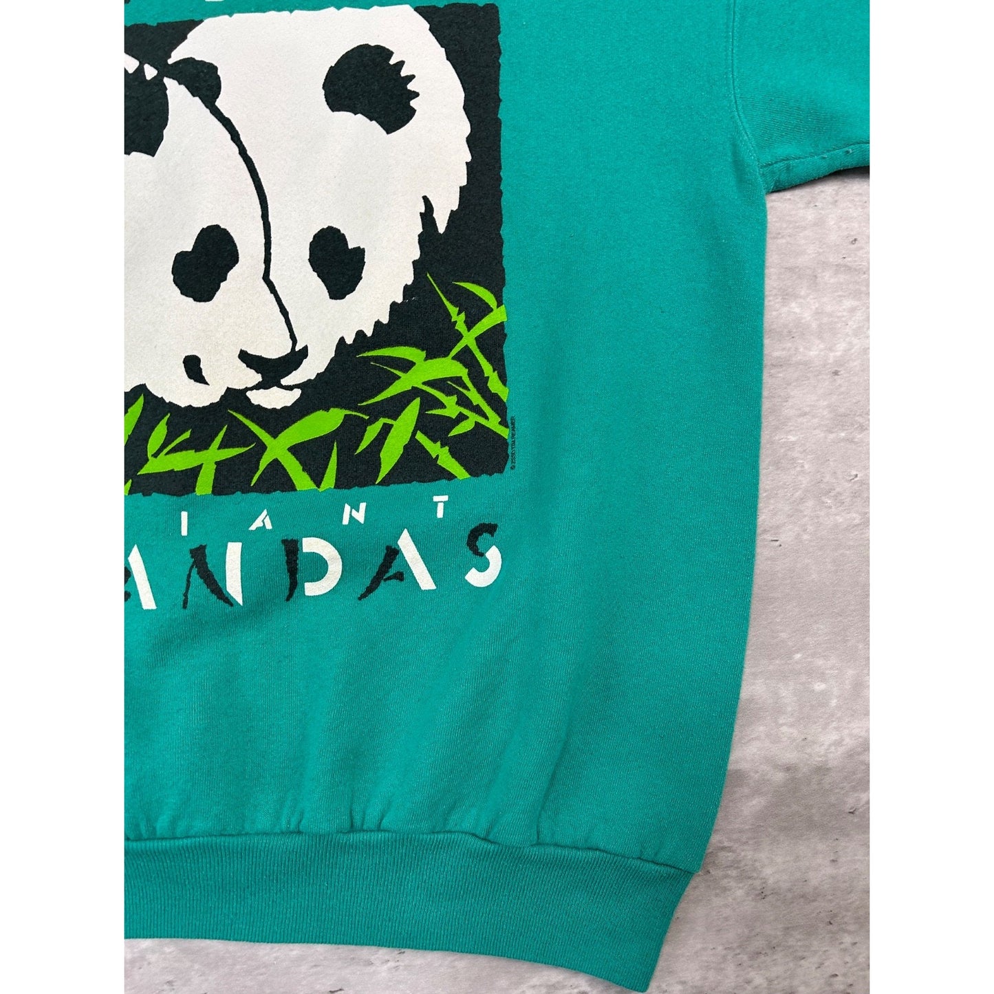 Vintage 90s San Diego Zoo Giant Pandas Nature Animal Graphic Sweatshirt Size Med