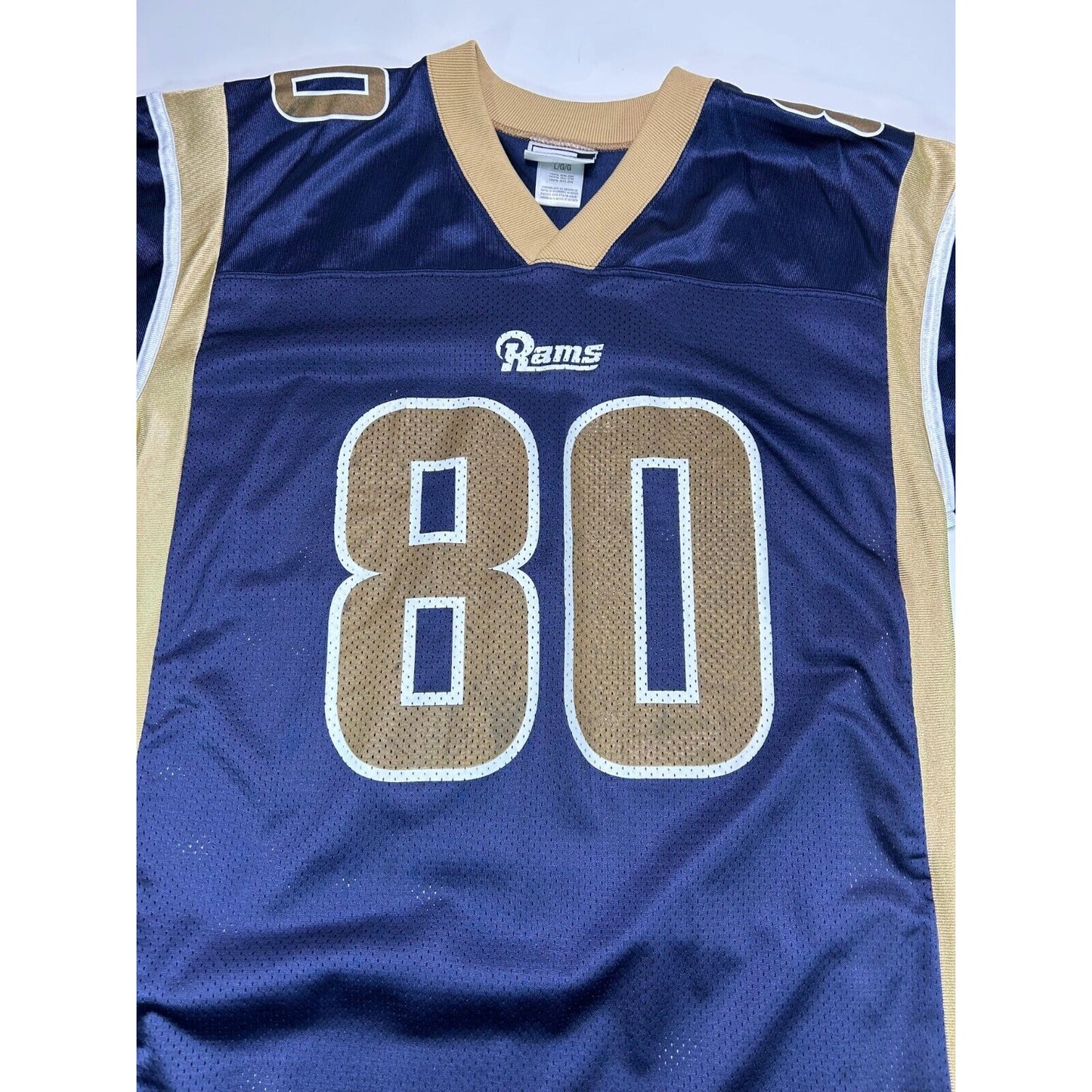 Vintage Issac Bruce #80 St.Louis Rams NFL Puma Football Jersey Size Large