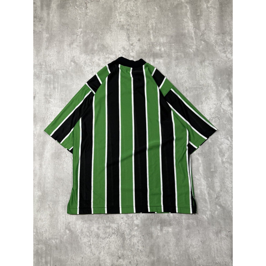 Vintage 90s Nike Embroidered Swoosh Striped Soccer Jersey Size Medium