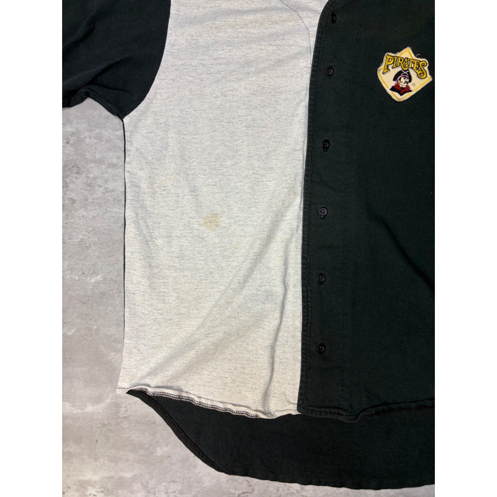 90s Pittsburgh Pirates MLB Two Tone Embroidered Baseball Jersey Size Medium