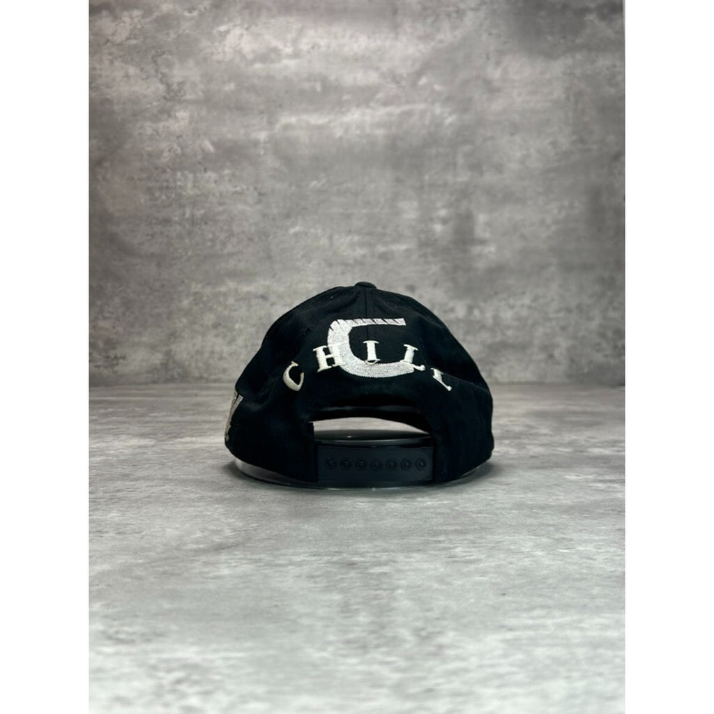 Vintage 90s Columbus Chill ECHL Embroidered Logo Hockey Snapback Hat OSFA