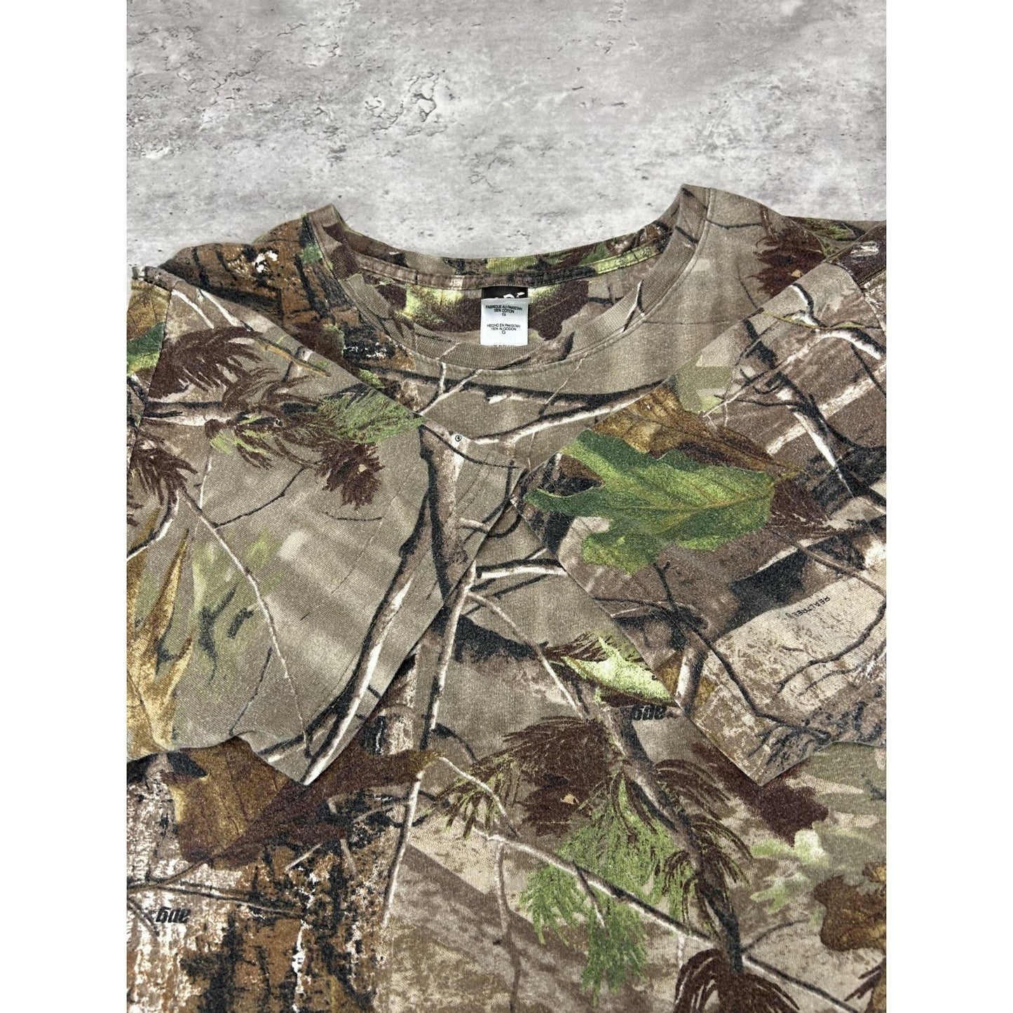 Vintage Code IV Tree Camo Hunting T-Shirt Size Large