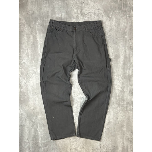 Vintage Dickies Canvas Workwear Carpenter Pants Size 36 Gray