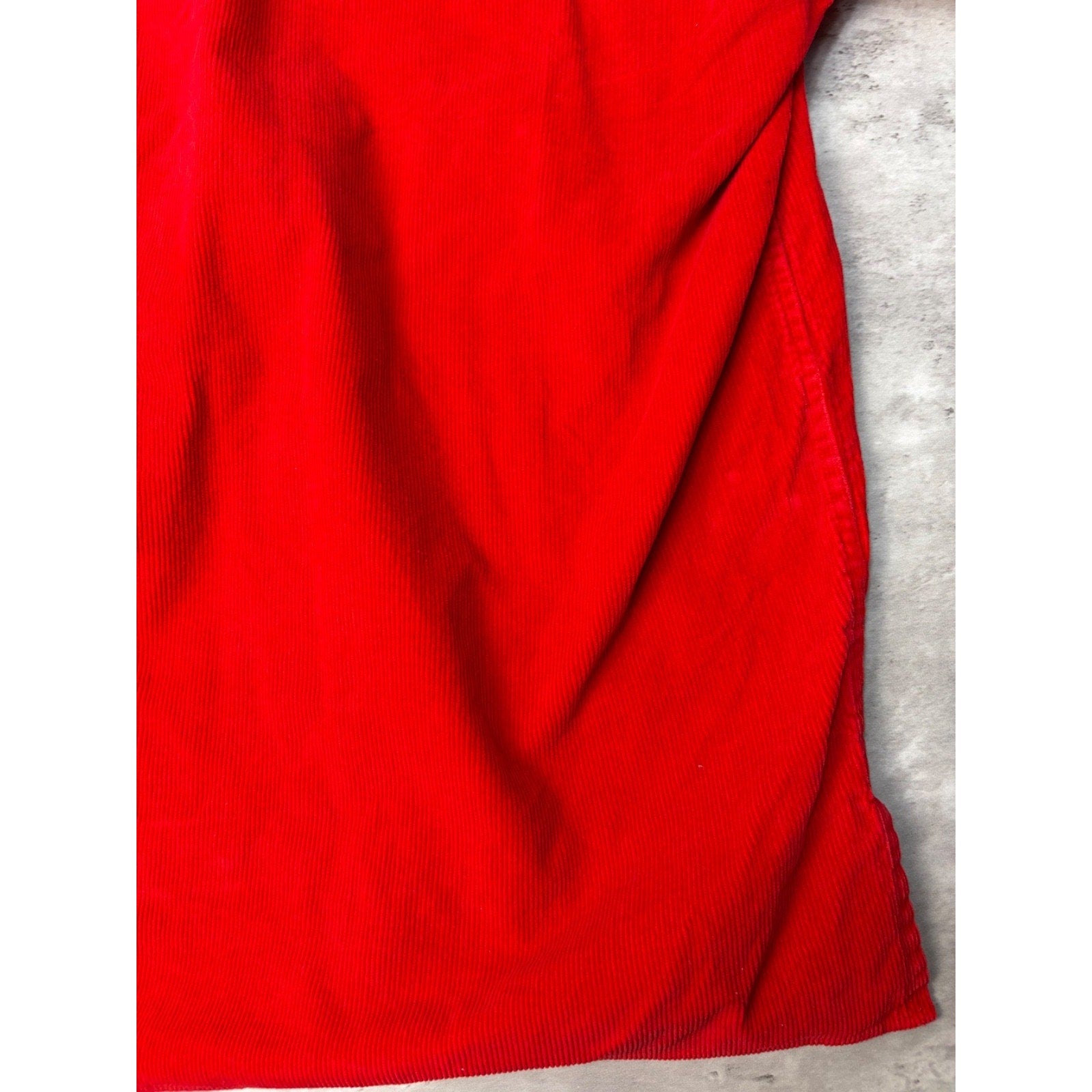 VTG Marlboro Unlimited Corduroy Long Sleeve 1/4 Zip Collared Shirt Size Large