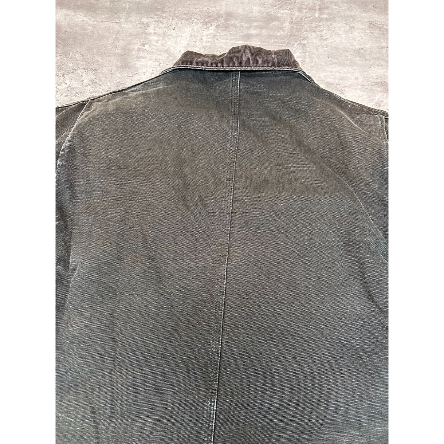 Vintage Carhartt Quilted Lined Canvas Workwear Arctic Jacket Size XXL Black