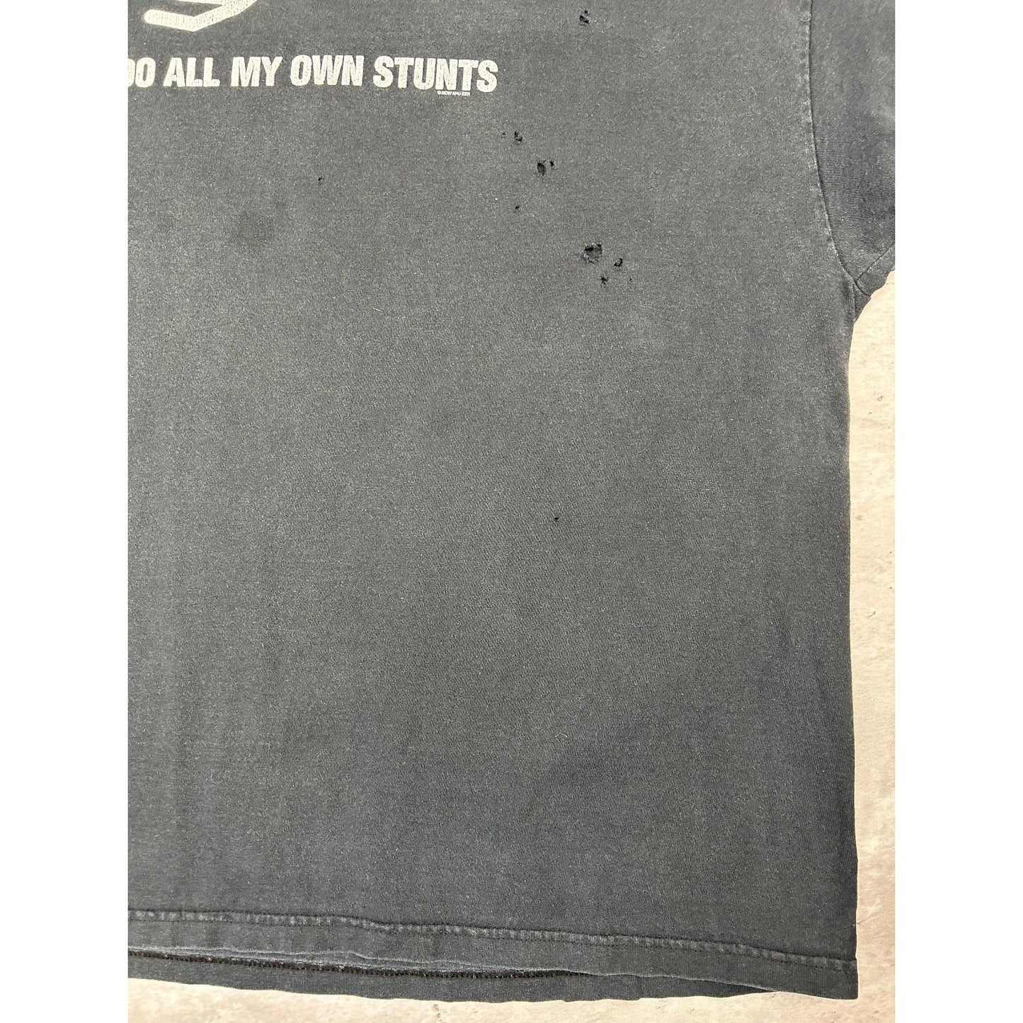 Vintage I Do All My Own Stunts Stick Figure Comedy Graphic T-Shirt Size 2XL