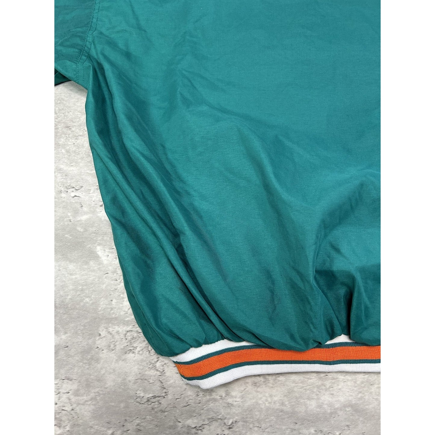 Vintage Miami Dolphins NFL Reebok Nylon Windbreaker Jacket Size Large