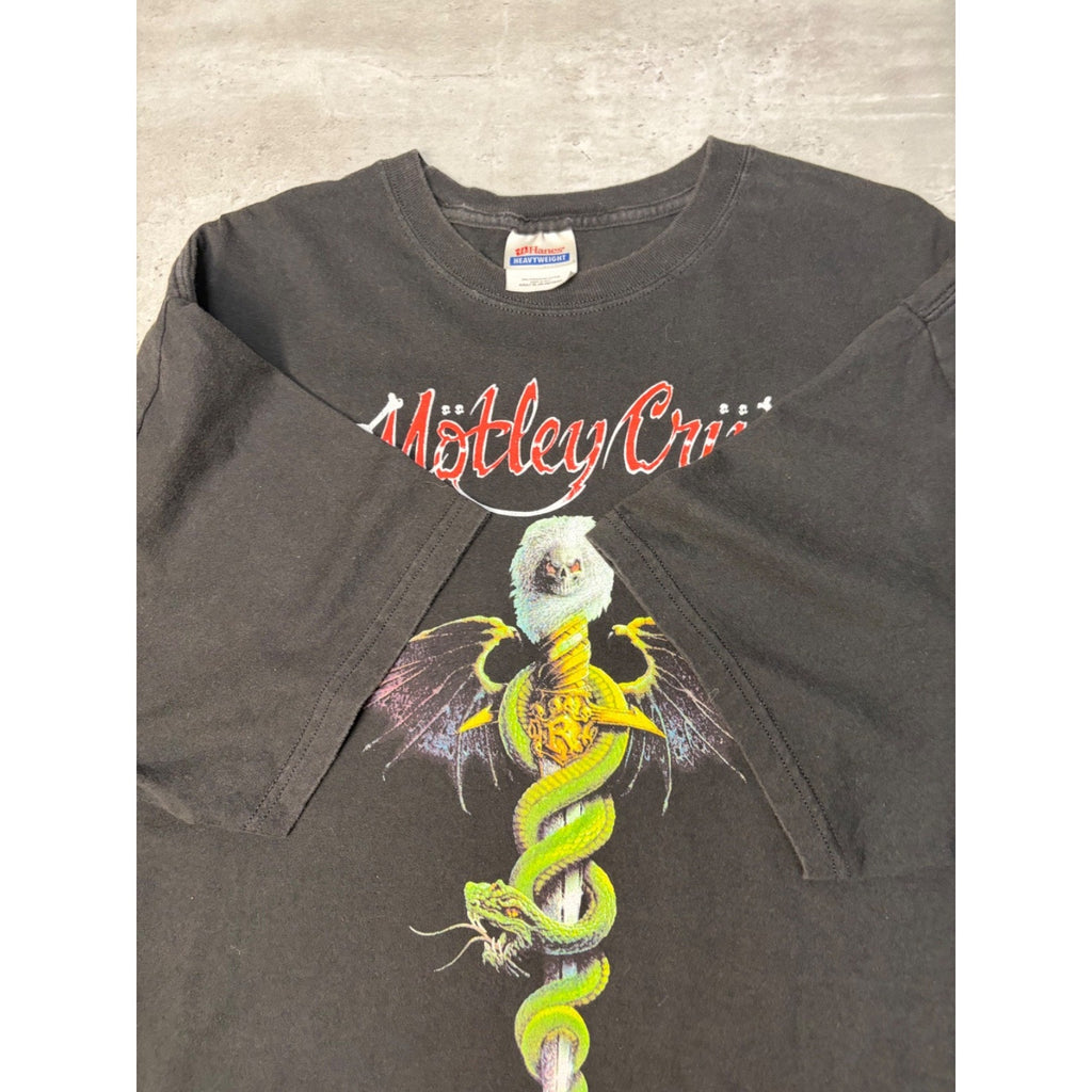 Vintage 2003 Motley Crue Dr. Feelgood Metal Music Graphic T-Shirt Size XL