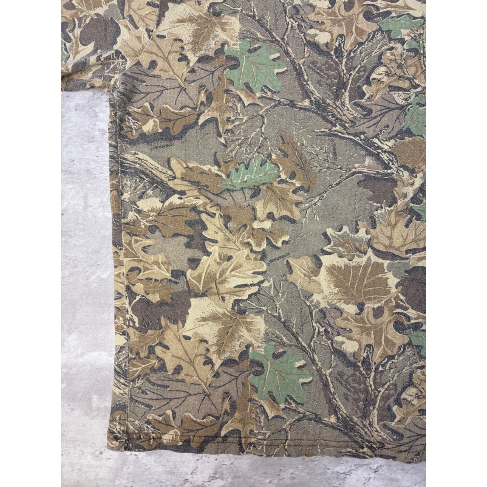 Vintage 90s Kessler Advantage Tree Camo Turtle Neck Long Sleeve T-Shirt Size 2XL