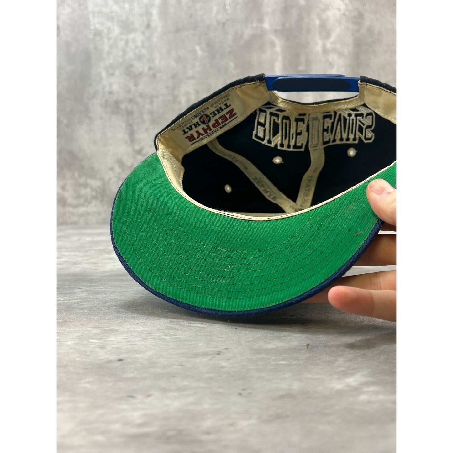 Vintage Duke Blue Devils NCAA Embroidered Spellout Logo Snapback Hat OSFA