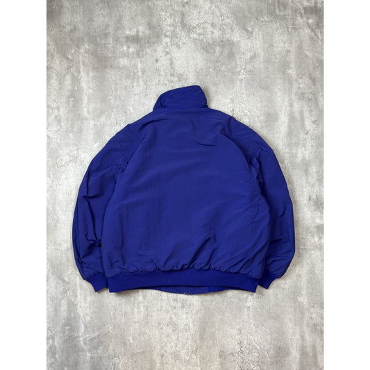 Vintage 90s Womens Eddie Bauer Fleece Lined Full Zip Nylon Bomber Jacket Size XL