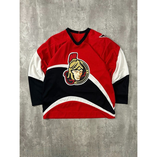 Vintage Ottawa Senators NHL Stitched Koho Hockey Jersey Size Large Red