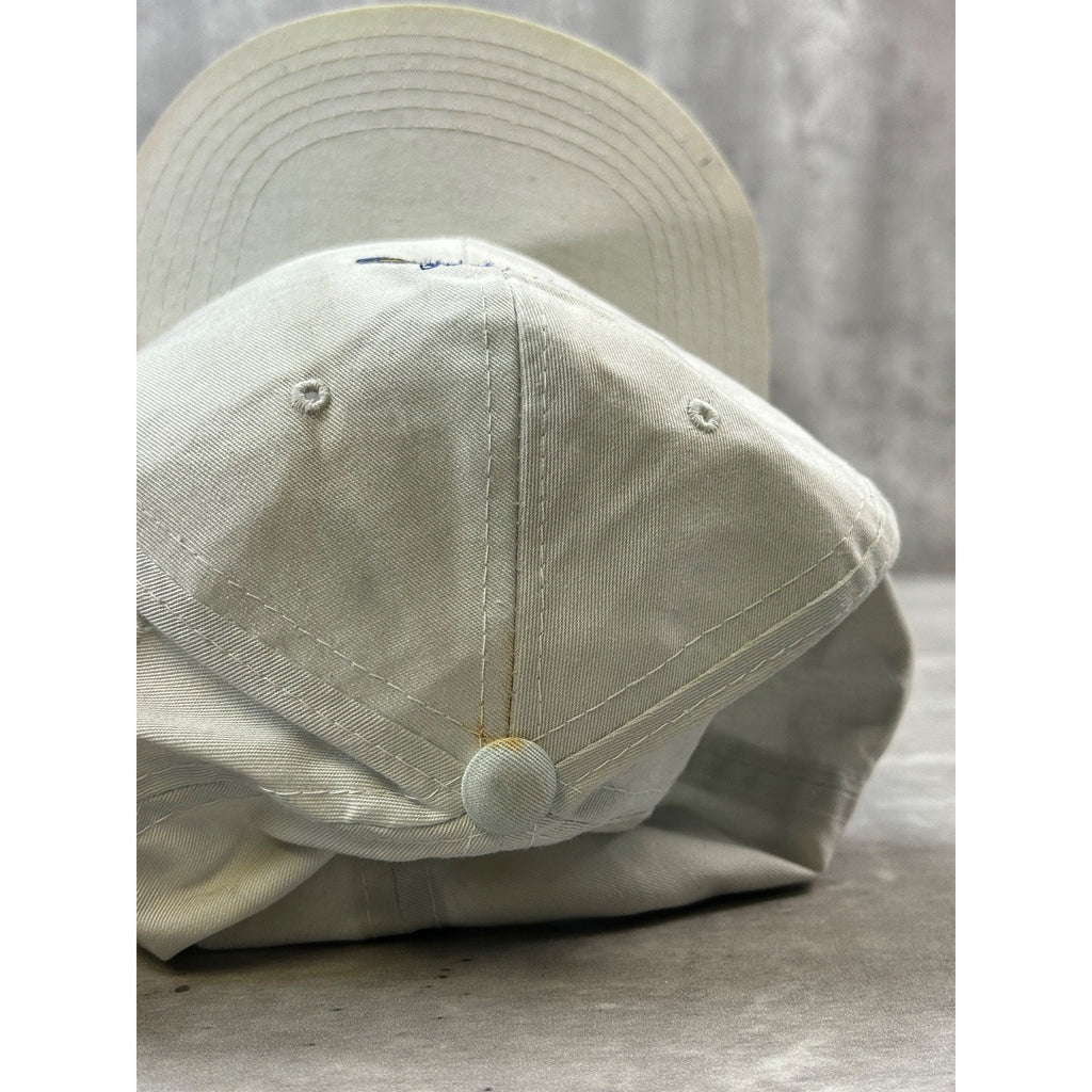 Vintage 1993 Quebec Nordiques NHL Embroidered Spellout Snapback Hat OSFA
