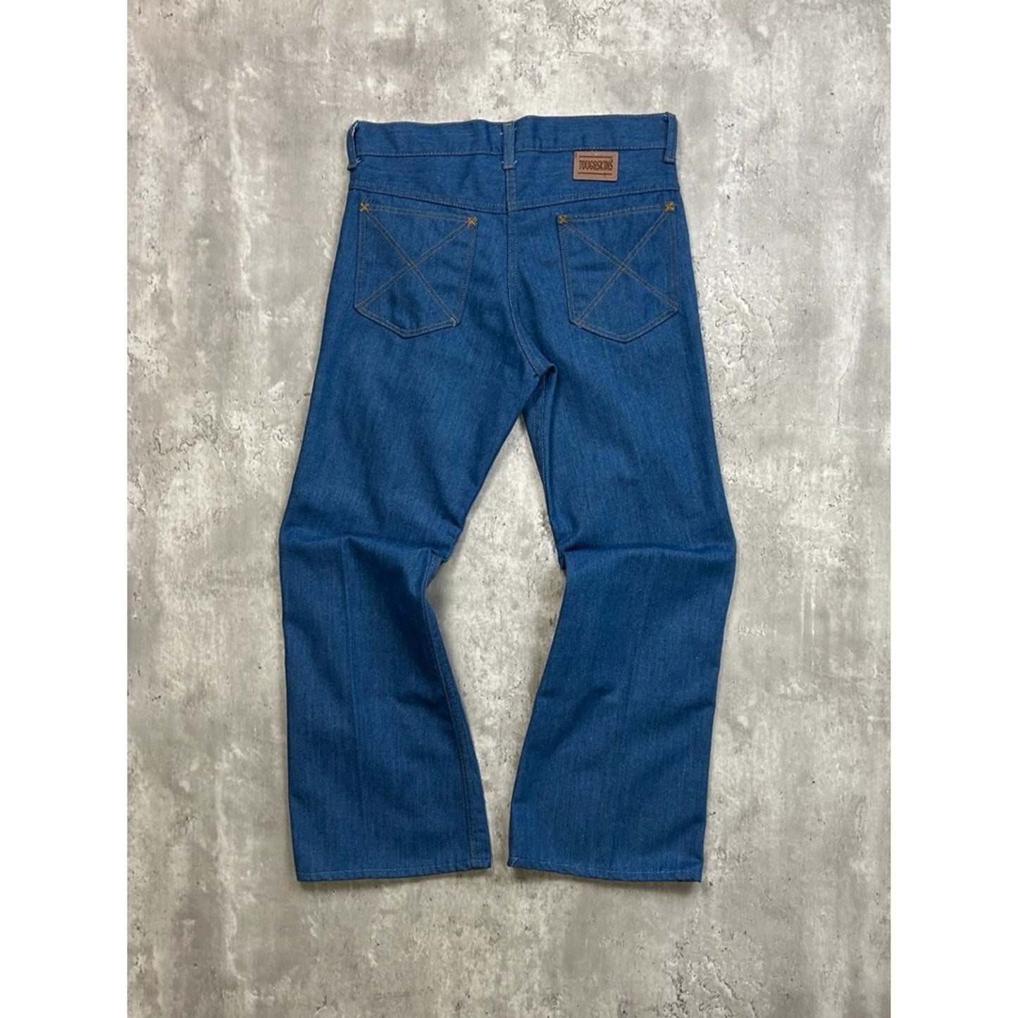 Vintage 1970s Toughskins Dark Wash Straight Fit Denim Pants Size 31