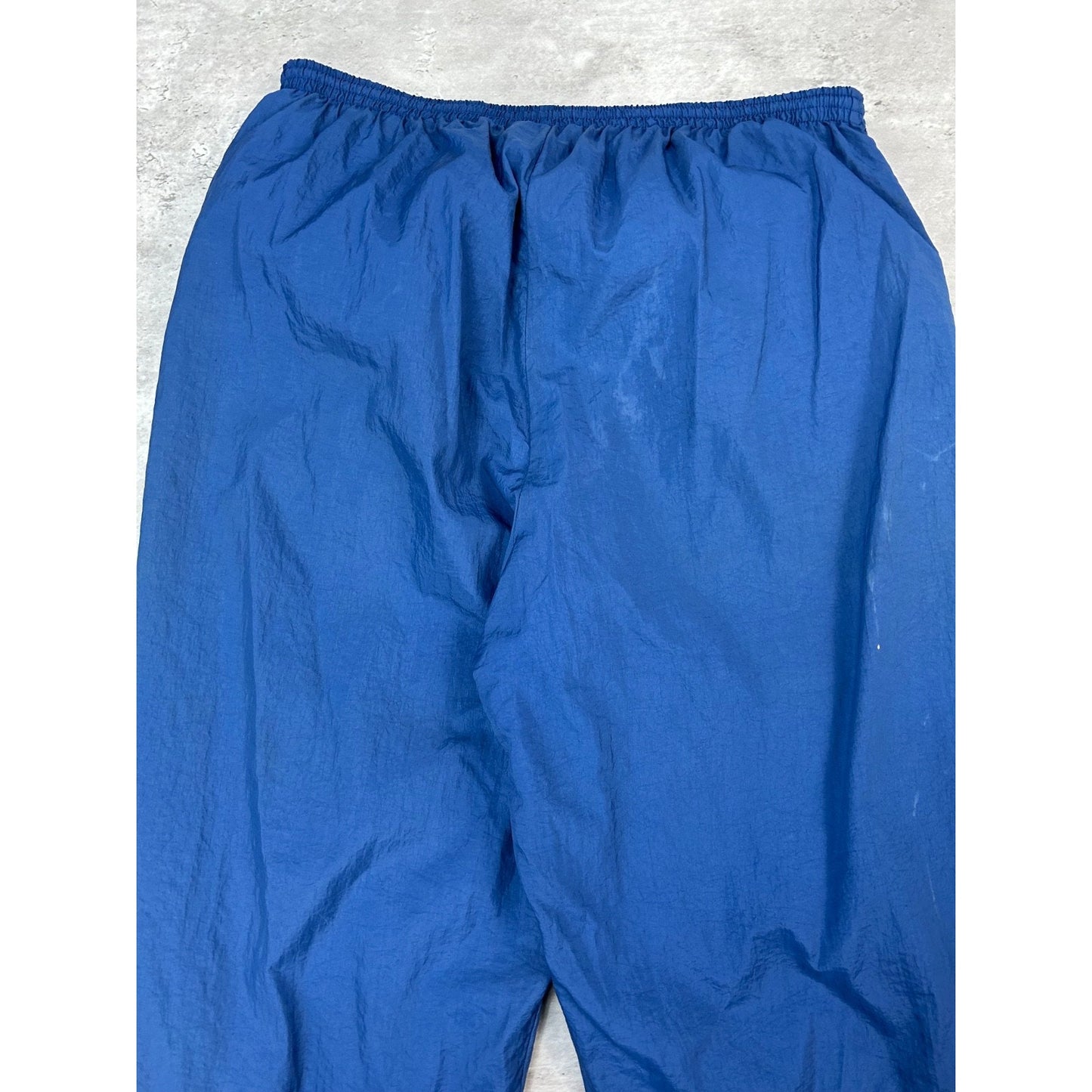 Vintage Nike Embroidered Mini Swoosh Splash Pants Size XL YOUTH Blue