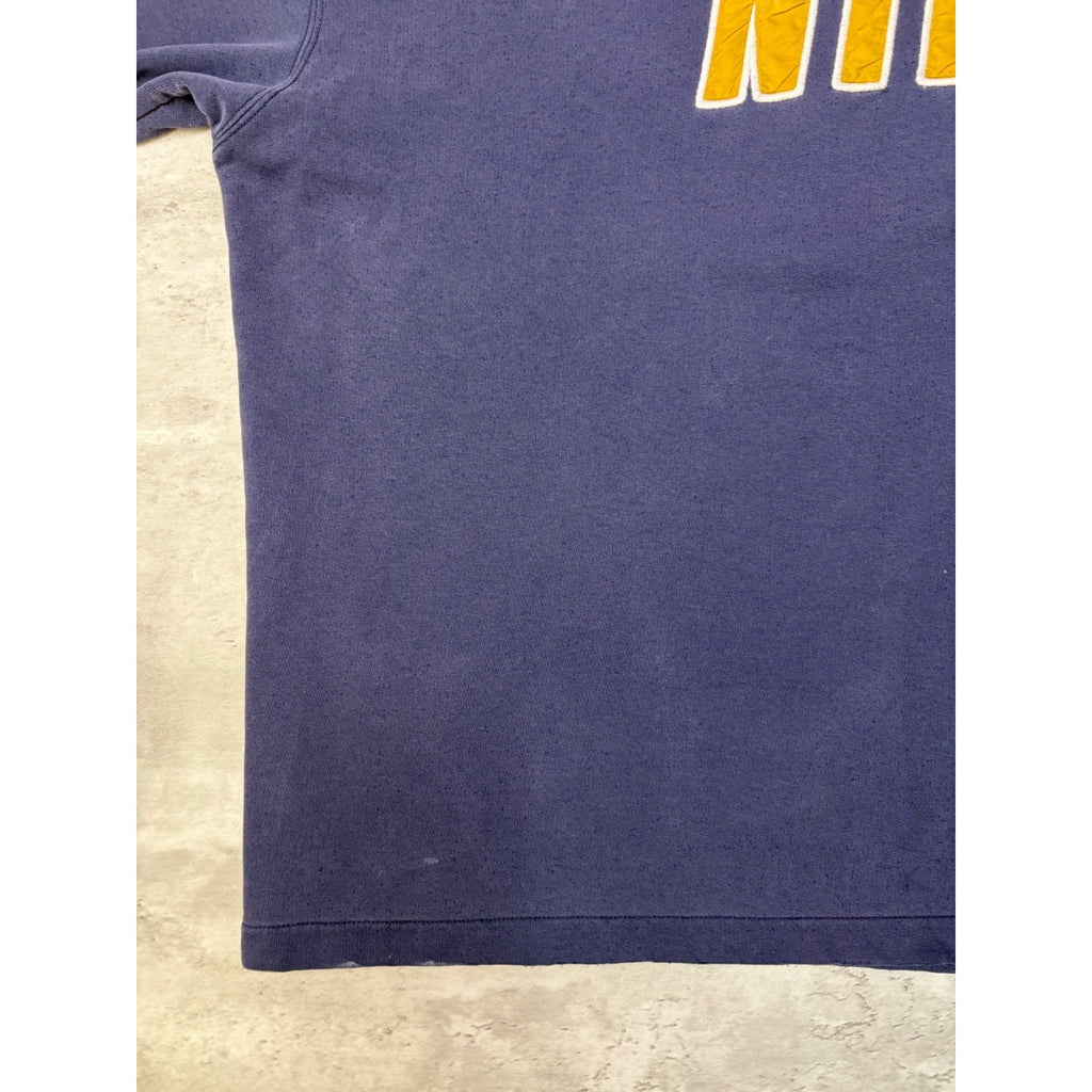 Vintage 90s Nike Embroidered Collar Swoosh Spellout Sweatshirt Size 2XL