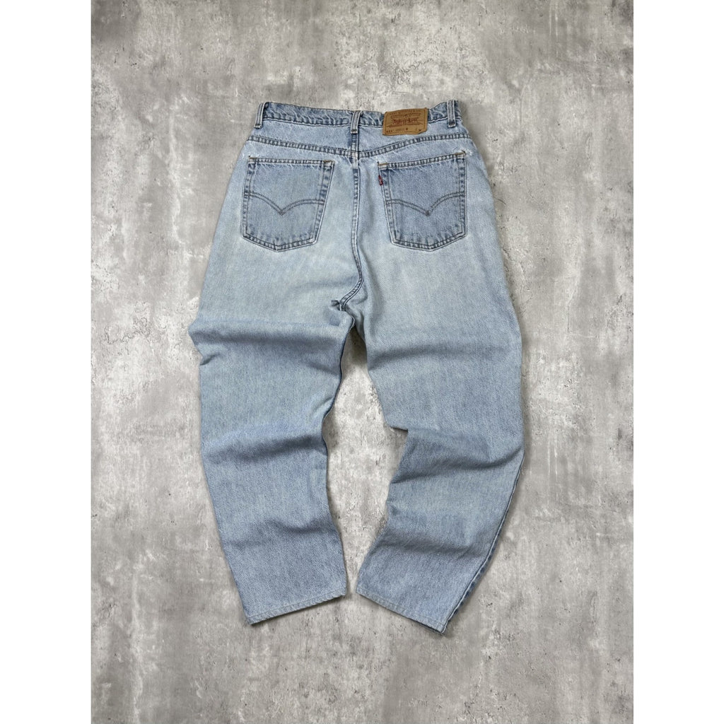 Vintage Womens Levis 521 Red Tab Light Wash Denim Pants Size 30