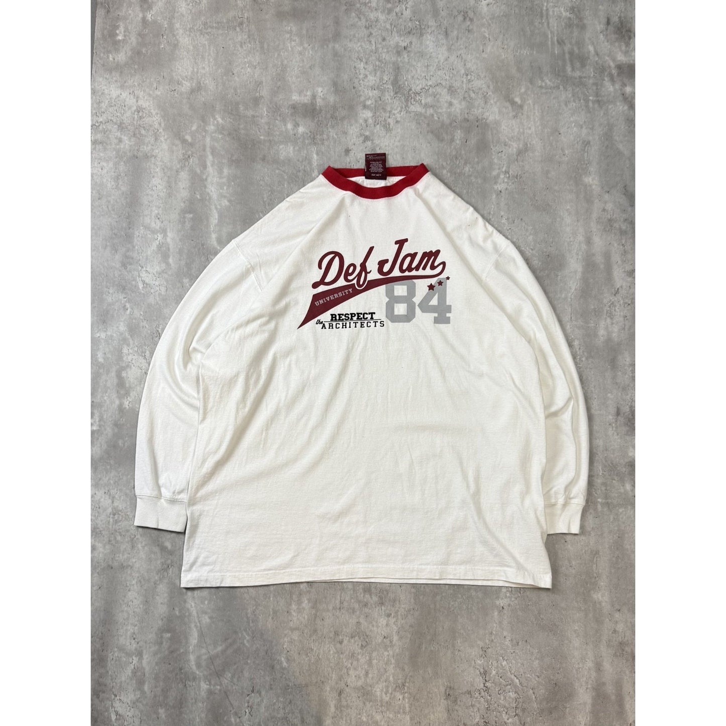 Vintage 2000s Def Jam Graphic Spellout Long Sleeve T-Shirt Size 2XL