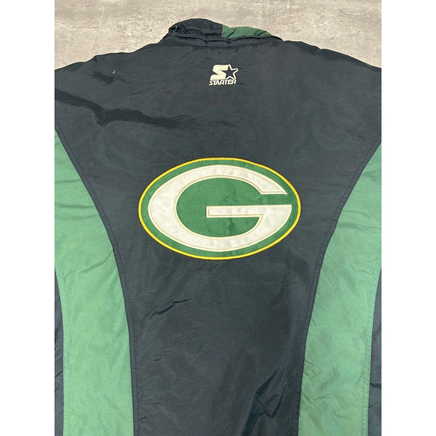 Vintage 90s Green Bay Packers NFL Embroidered Logo Starter Jacket Size 2XL