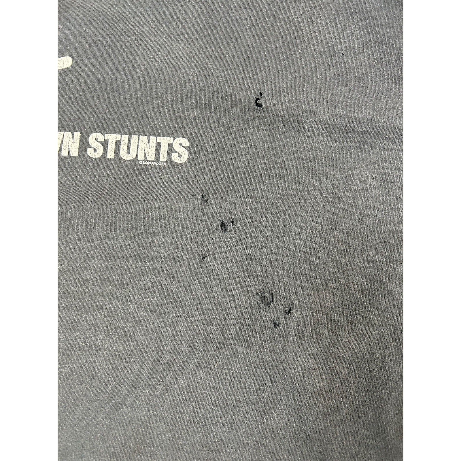 Vintage I Do All My Own Stunts Stick Figure Comedy Graphic T-Shirt Size 2XL