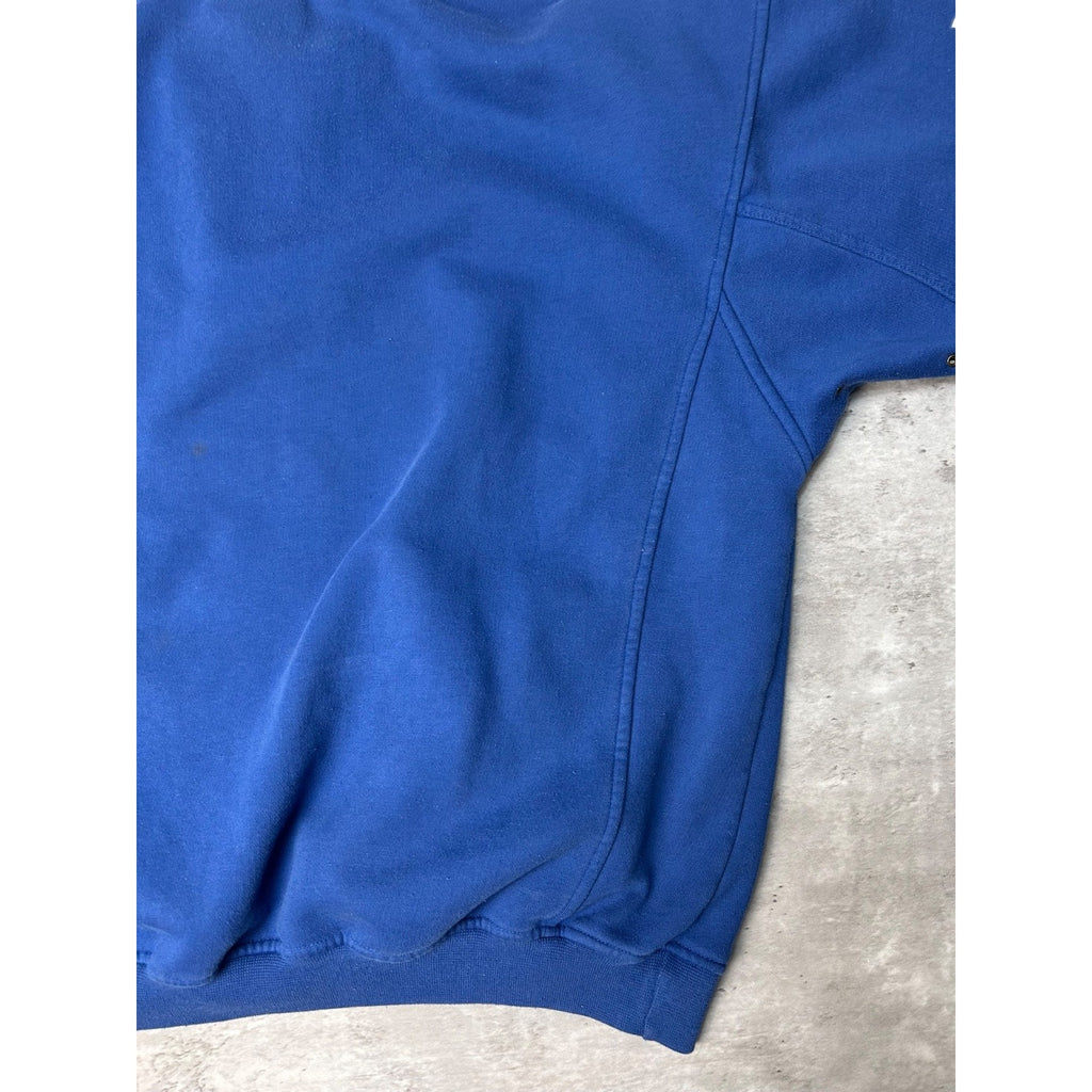 Vintage 80s/90s London Monarchs WFL Adidas 1/4 Zip Hooded Sweatshirt Size Medium