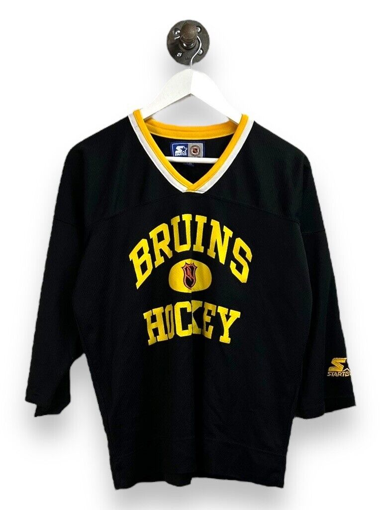 Vintage 90s Boston Bruins NHL Practice Starter Jersey Size YOUTH XL