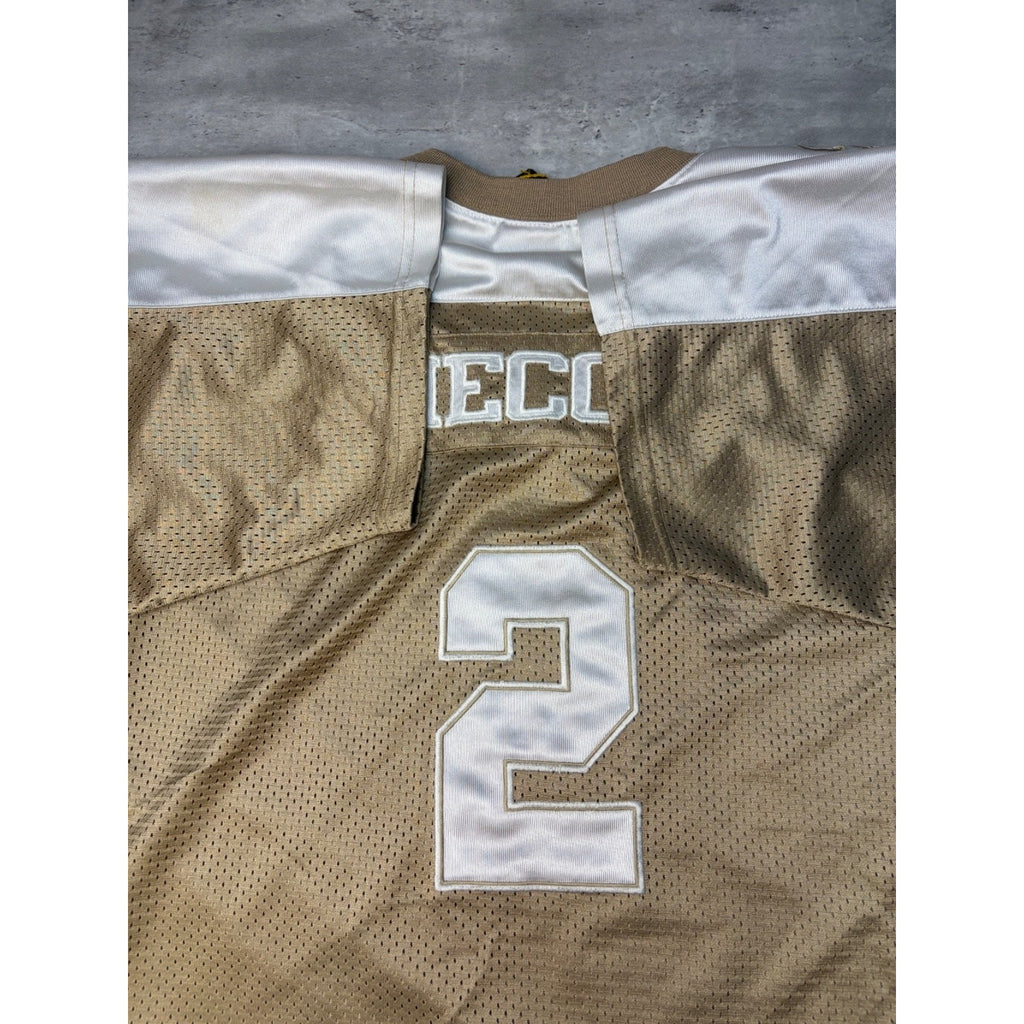 Vintage Y2K Mecca Athletics #2 Embroidered Football Jersey Size 2XL