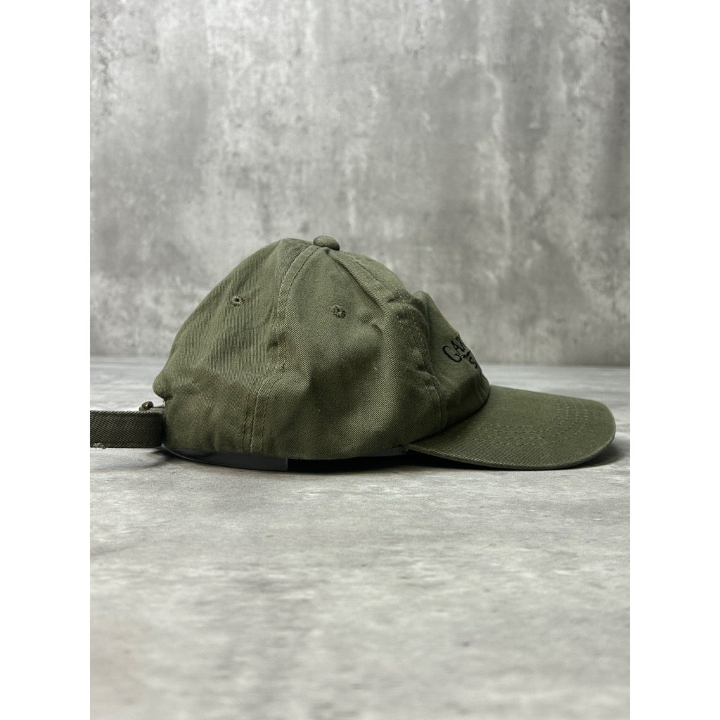 Vintage 90s Gary Wright Safaris Embroidered Spellout Strapback Hat OSFA